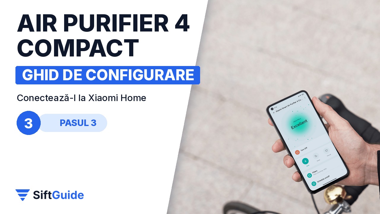 Aplicația Xiaomi Home cu purificatorul Xiaomi 4 Compact