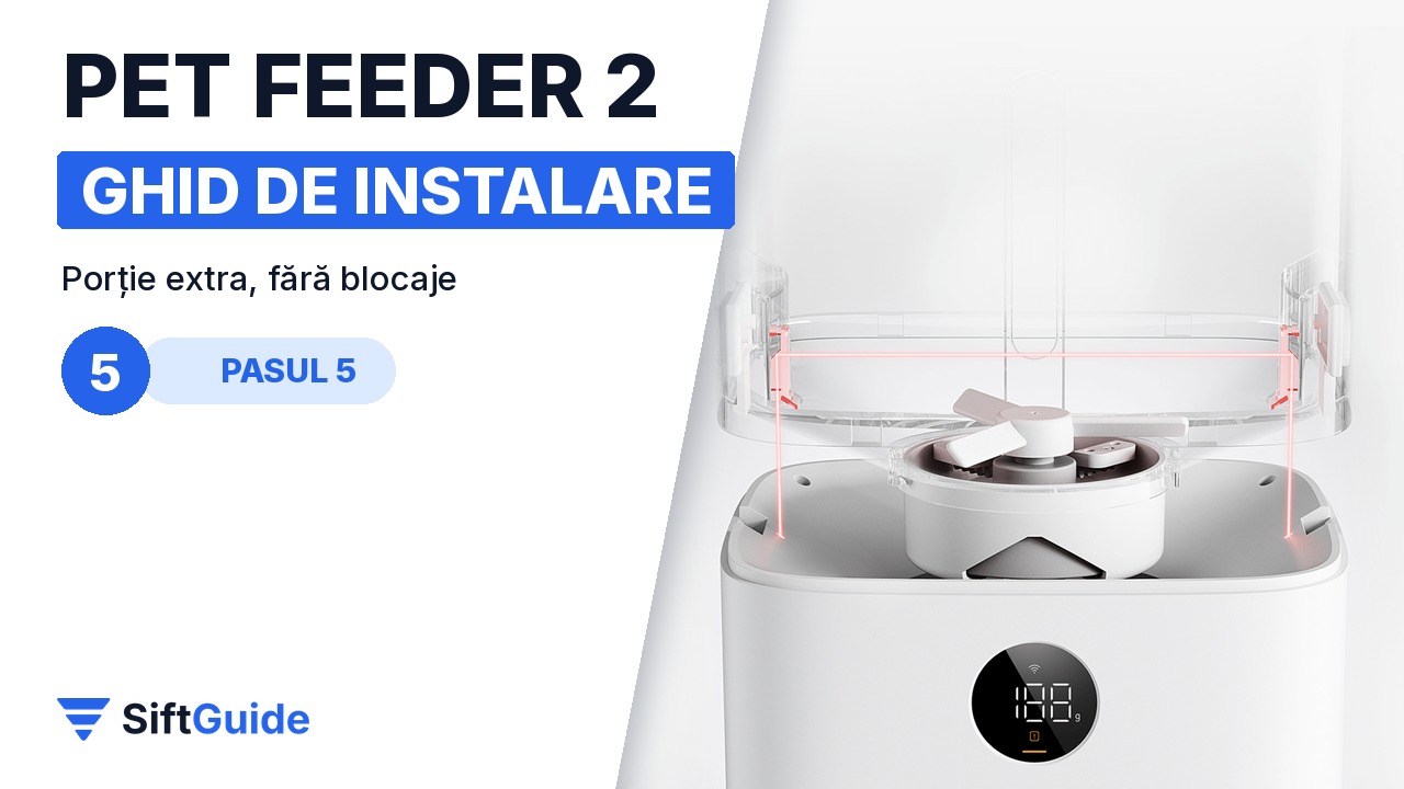 Butonul pentru porție manuală la Xiaomi Smart Pet Food Feeder 2