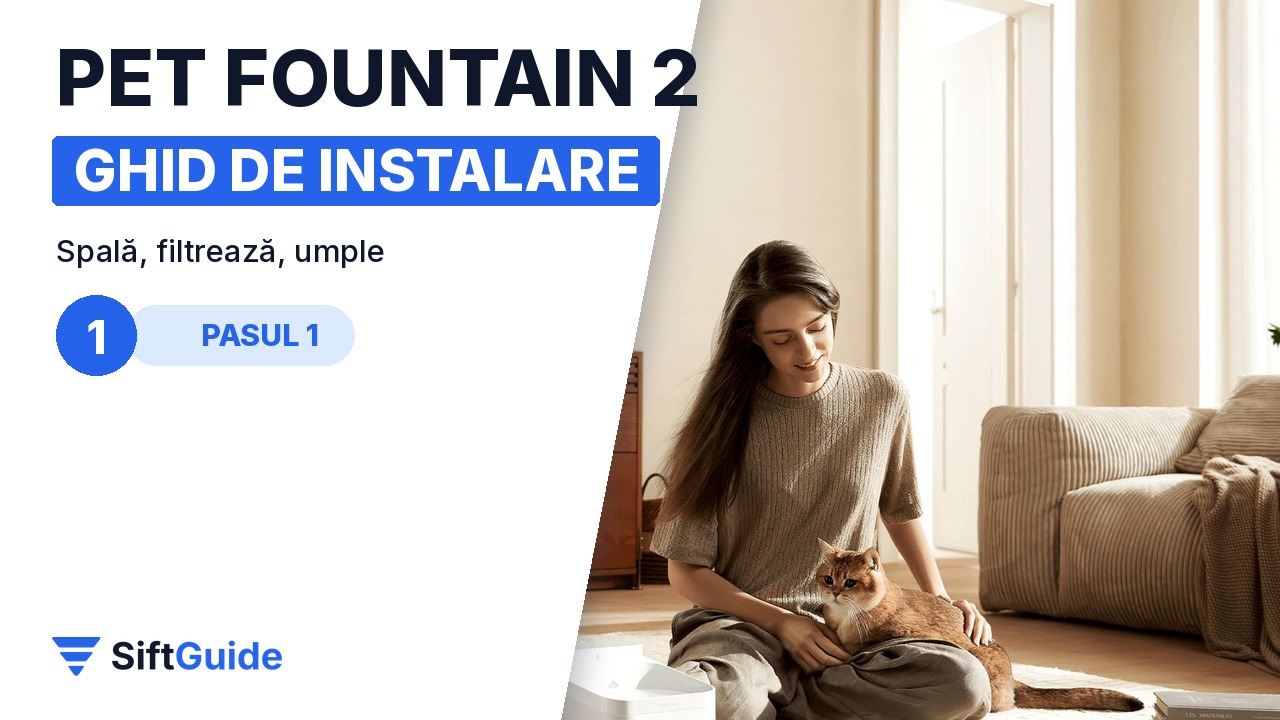 Instalarea fântânii Xiaomi într-un apartament cu animale