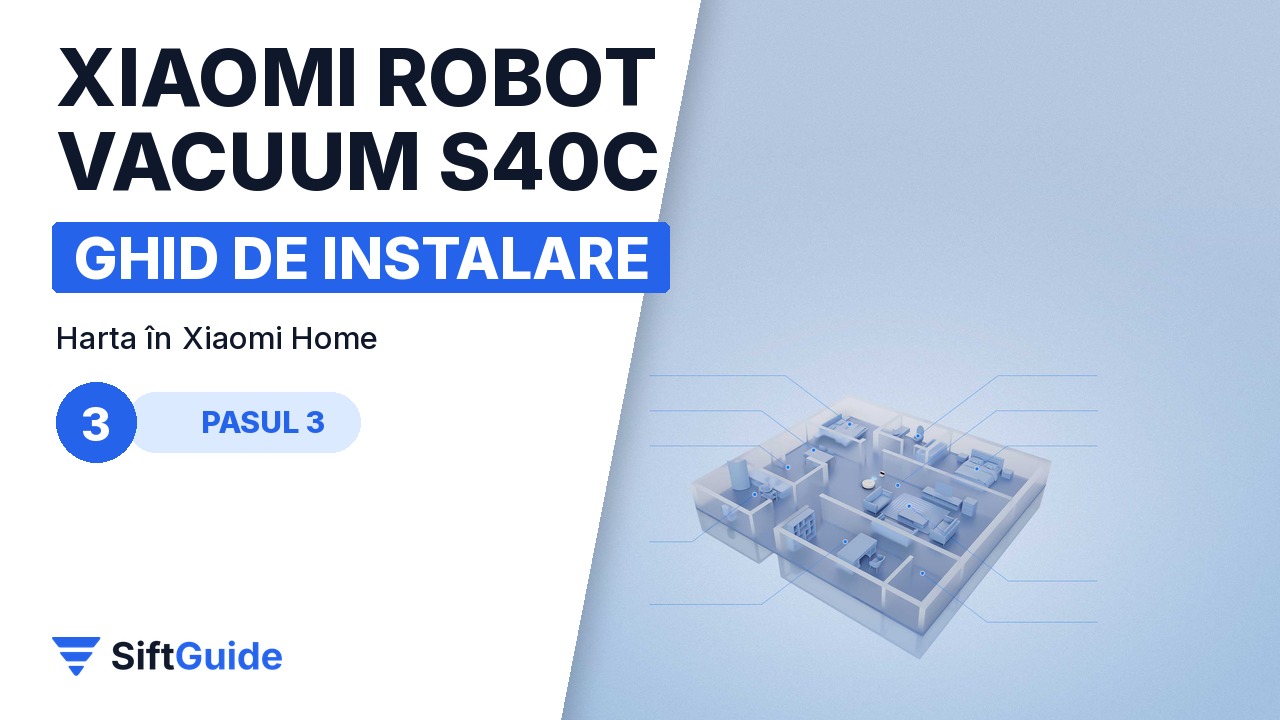 Harta 3D a locuinței creată de senzorul laser LDS al robotului Xiaomi
