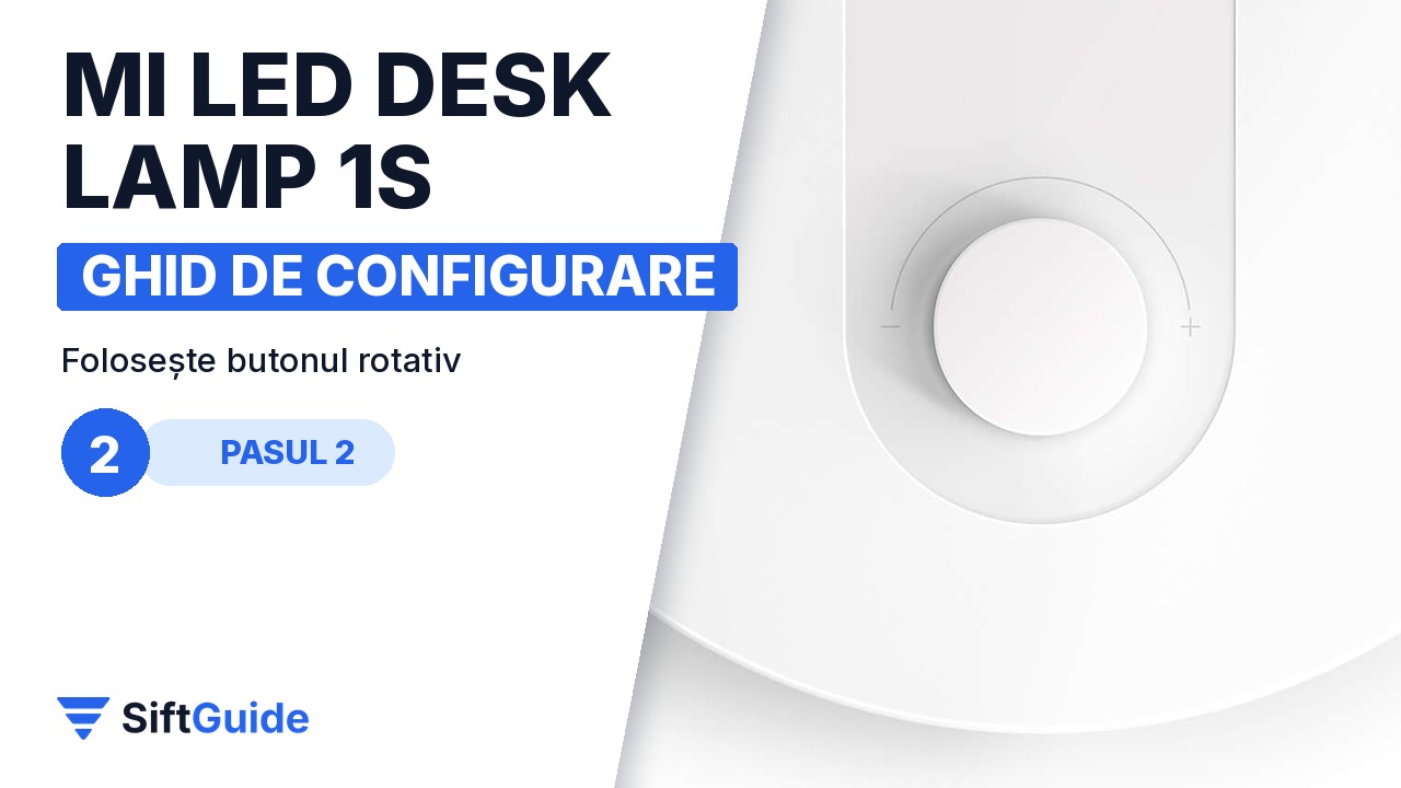 Butonul rotativ al lămpii Mi LED Desk Lamp 1S