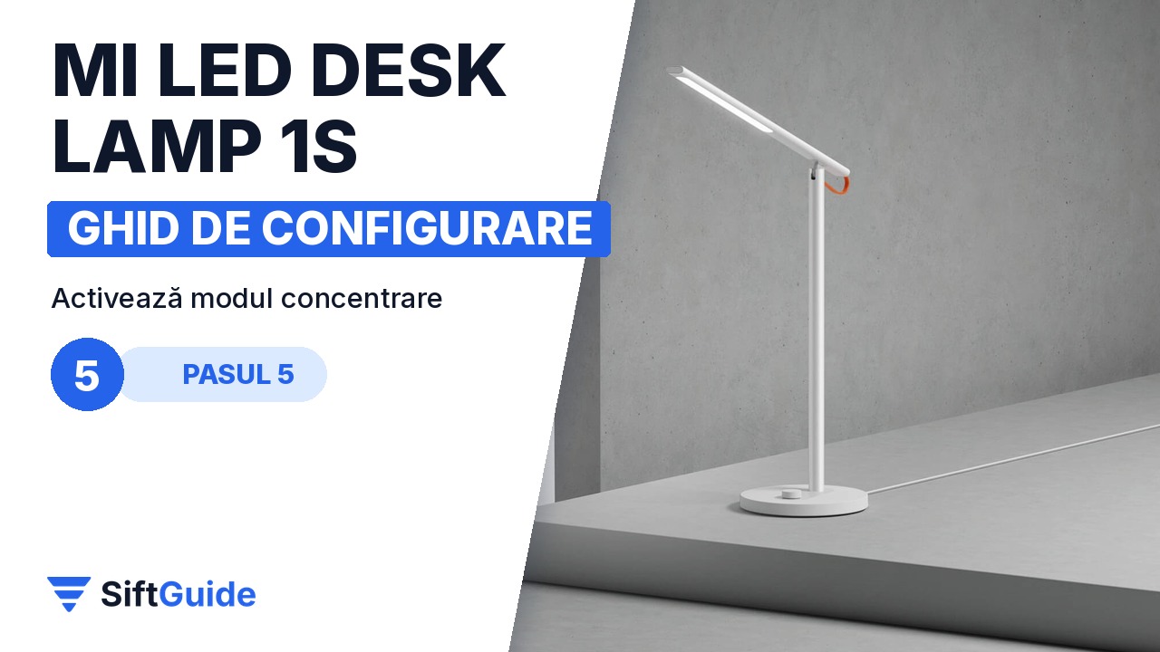 Biroul minimalist cu lampa Mi LED Desk Lamp 1S