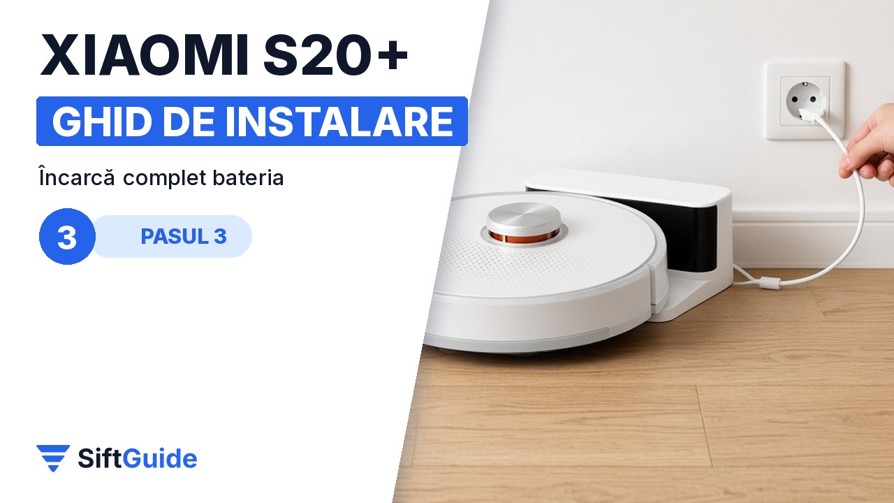 Xiaomi S20+ la încărcat pe stație