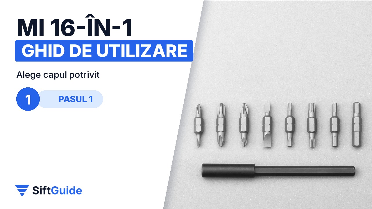 Capetele duble ale șurubelniței Mi 16-în-1