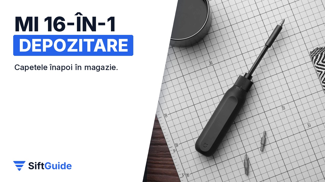 Șurubelnița Mi 16-în-1 pe masa de lucru